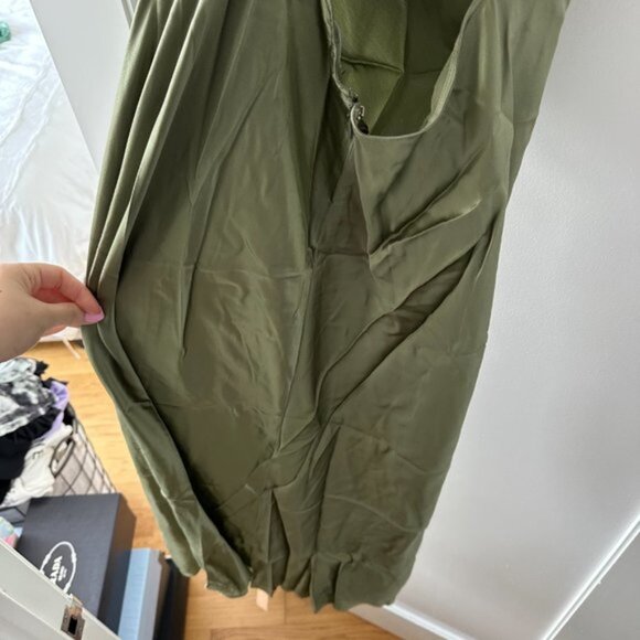 NWT Reformation Casette Silk Sleeveless Maxi Dress Sz 2 Artichoke Cut-out Back - Picture 7 of 8